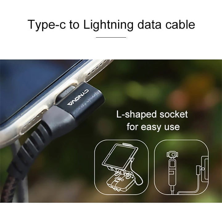 CYNOVA C-MA-207 65cm Type-C / USB-C to 8 Pin Data Cable forDJIMavic Air 2