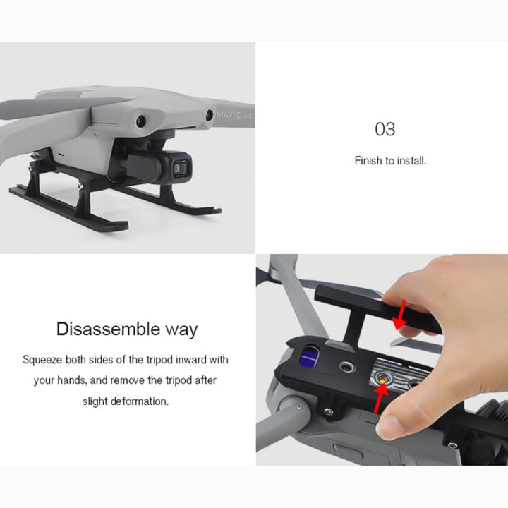 STARTRC ForDJIMavic Air 2 Portable Anti-fall Anti-dirt Heightened Landing Gear Training Rack