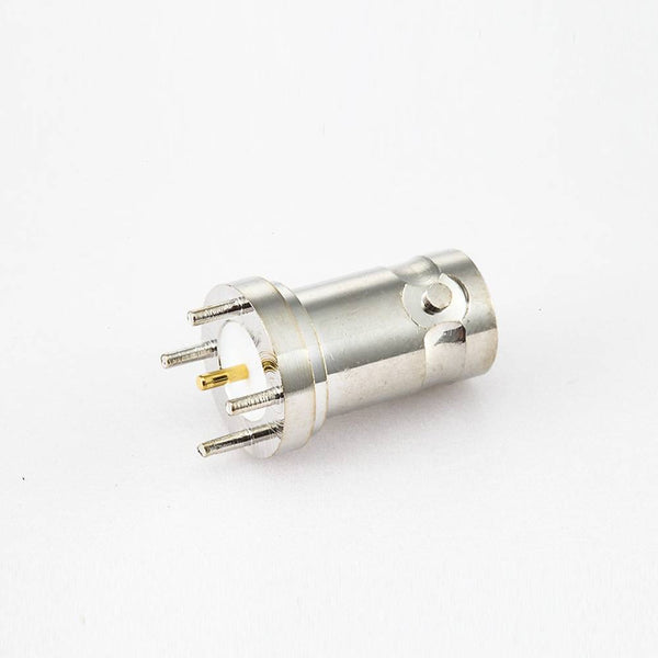 BNC PCB Mount Connector Female 180 Degree Through Hole