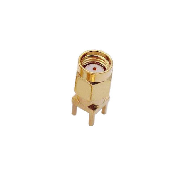 RF Coaxial connector Rreverse polarity SMA Plug Straight Solder Type for PCB mount