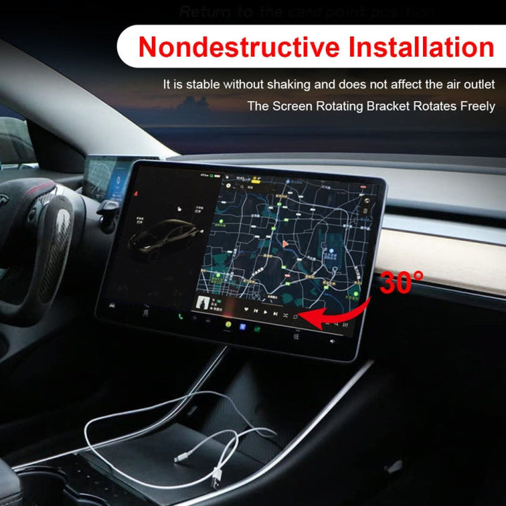 For Tesla Model 3/Y 2017-2022 Car Monitor Rotation Mount