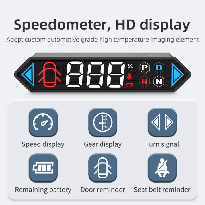 T5 For Tesla Model Y/3 2019- Car 3 inch HUD Head-up Display