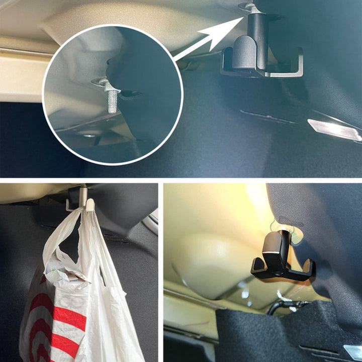 XH-6287 Car Trunk Organizer Bag Storage Aluminum Alloy Hook For Tesla Model 3 2018-2021