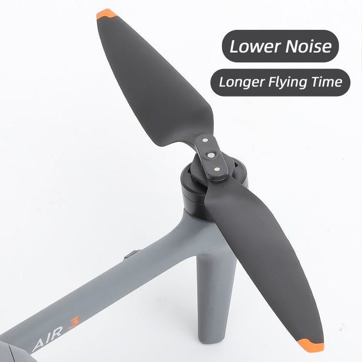 ForDJIAir 3 Sunnylife 8747F Low Noise Quick-release Propellers, Style:1 Pair Orange Tip