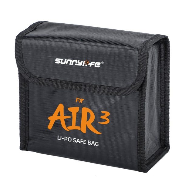 ForDJIAir 3 Sunnylife Battery Explosion-proof Safe Bag Protective Li-Po Safe Bag For 3pcs Batteries