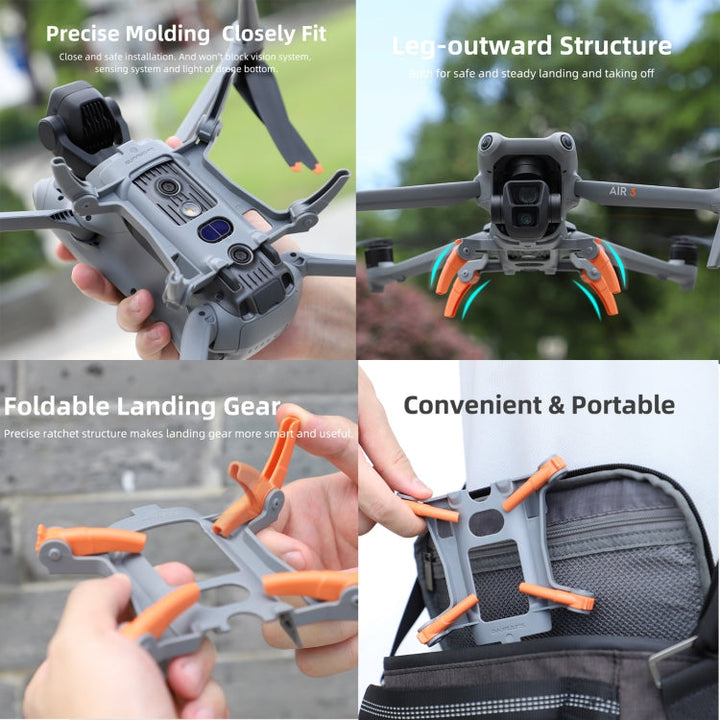 ForDJIAir 3 Sunnylife LG664 Foldable Spider Landing Gear