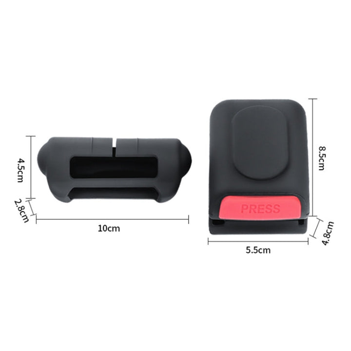 For Tesla Model 3/Y Car Front Seat Belt Buckle Silicone Protective Cover, Style:Lock Buckle