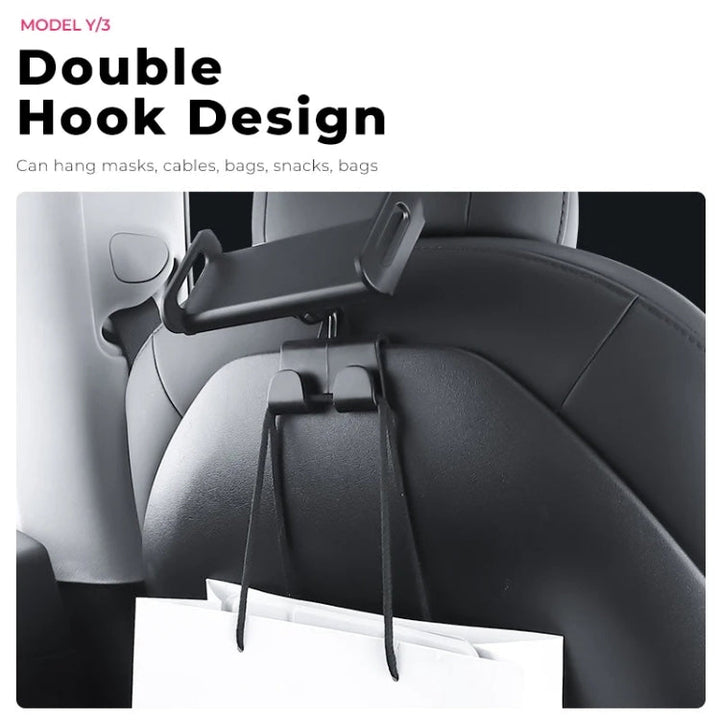 For Tesla Model 3/Y Car Rear Seat Phone Tablet Holder, Style:Bracket Base