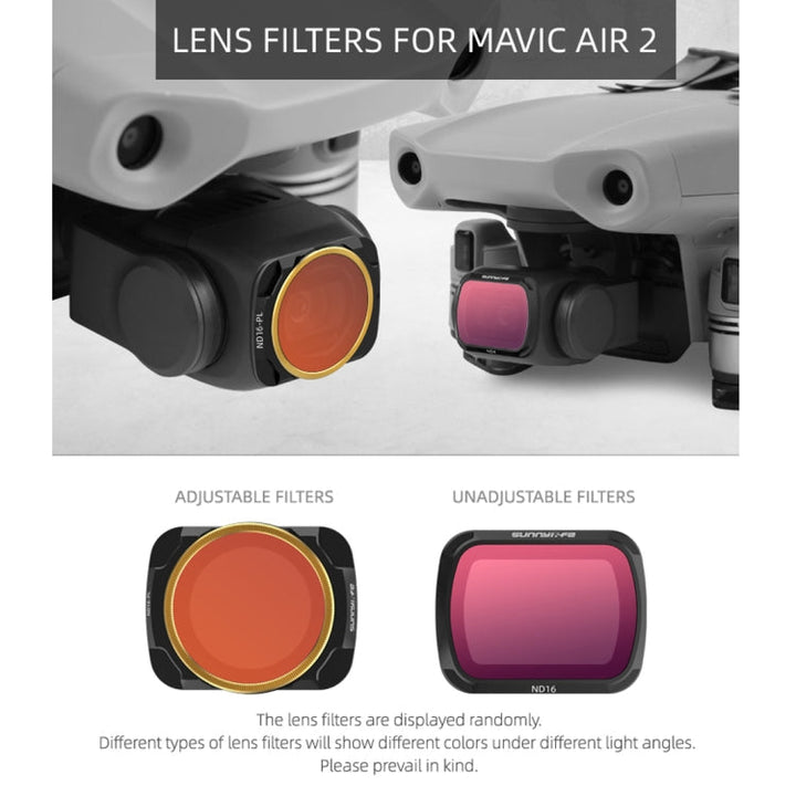 Sunnylife AIR2-FI9281 ForDJIMavic Air 2 ND4 Coating Film Lens Filter