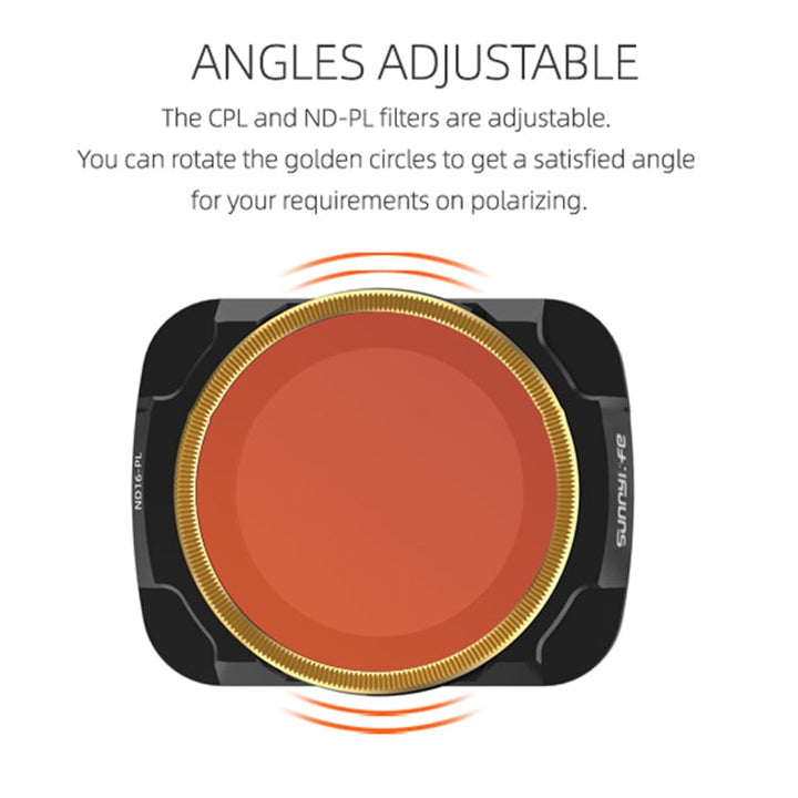 Sunnylife AIR2-FI9285 4 In 1 ForDJIMavic Air 2 ND4-PL+ND8-PL+ND16-PL+ND32-PL Coating Film Lens Filter