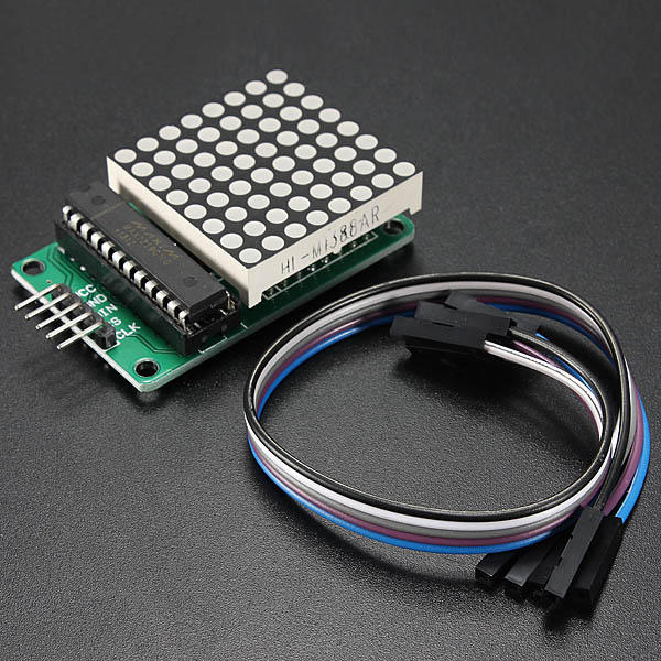 2Pcs MAX7219 Dot Matrix MCU LED Display Control Module Kit