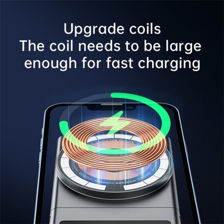 A7 Transparent Phone Charging Dock 15W Magnetic Wireless Charger for Tesla Model 3/Y