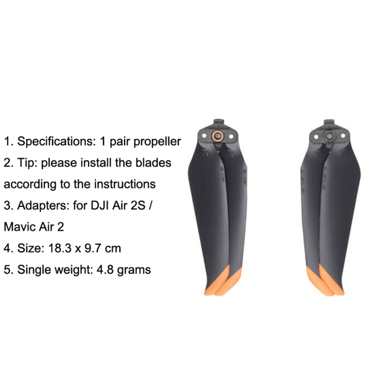 OriginalDJIAir 2S / Mavic Air 2 1 Pair Noise Reduction Propeller