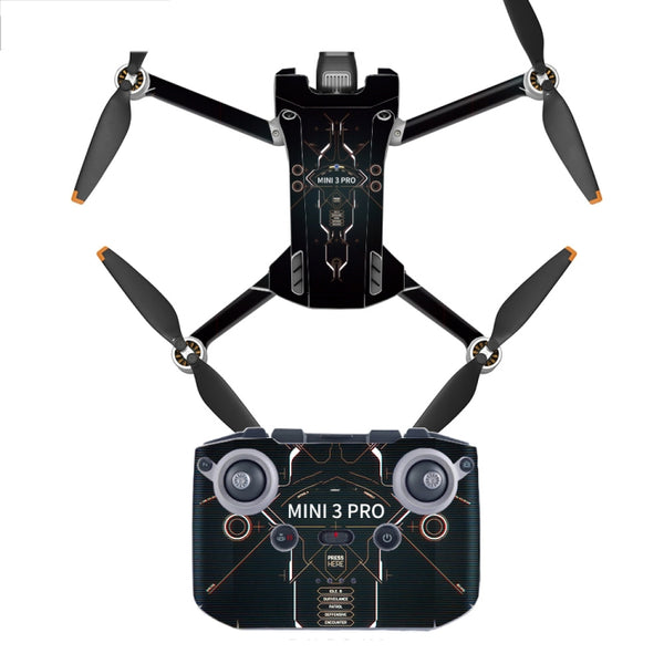 Full Surround Style Waterproof  Sticker For DJI Mini 3 Pro, RC-N1 Ordinary Version, RC With Screen Version