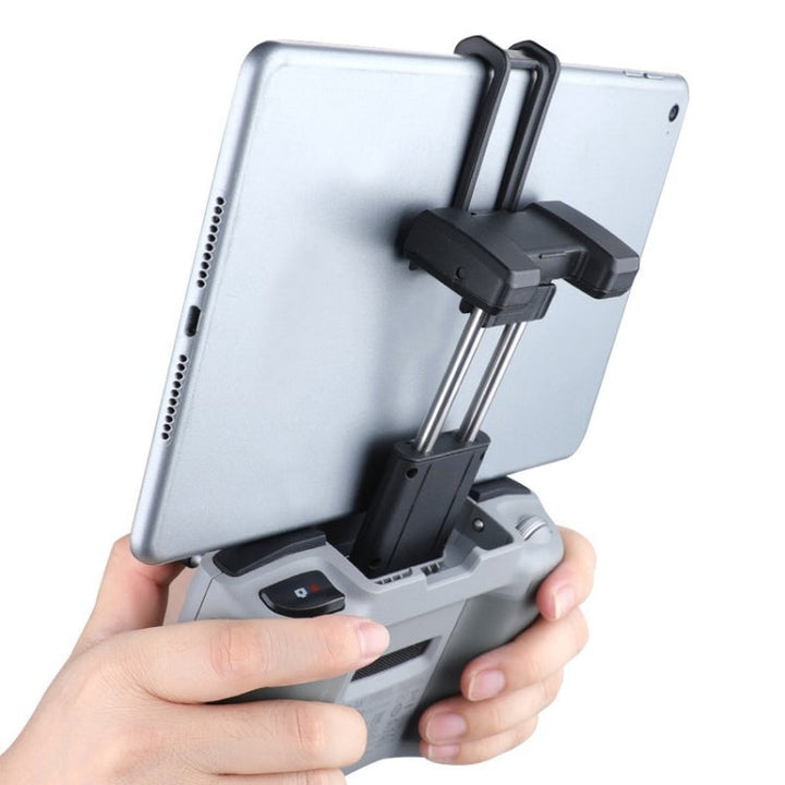 RCSTQ Remote Control Quick Release Tablet Phone Clamp Holder forDJIMavic Air 2 Drone, Colour: Phone+Tablet Clamp