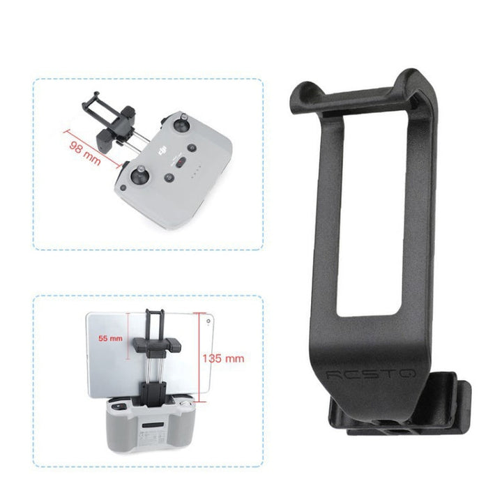 RCSTQ Remote Control Quick Release Tablet Phone Clamp Holder forDJIMavic Air 2 Drone, Colour: Phone+Tablet Clamp