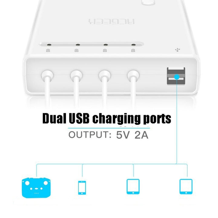 RCSTQ RCGEEK Multi-charge 6 in 1 HUB Intelligent Battery Controller Charger for forDJIMavic Air 2