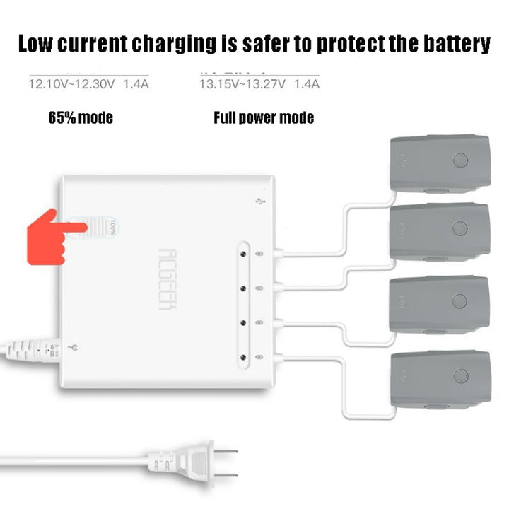 RCSTQ RCGEEK Multi-charge 6 in 1 HUB Intelligent Battery Controller Charger for forDJIMavic Air 2