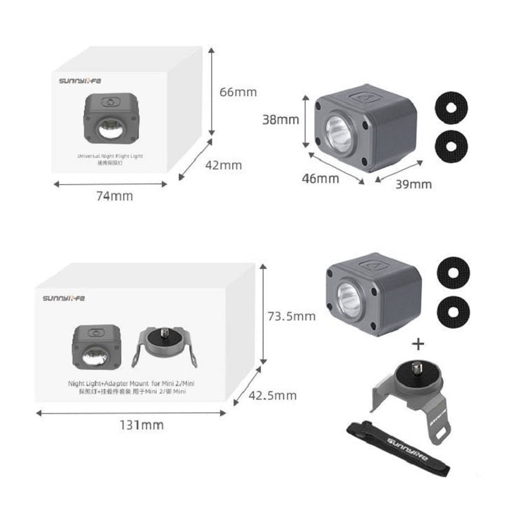 Sunnylife Night Flight Lamp Searchlight Light + Mount forDJIMavic Air 2S