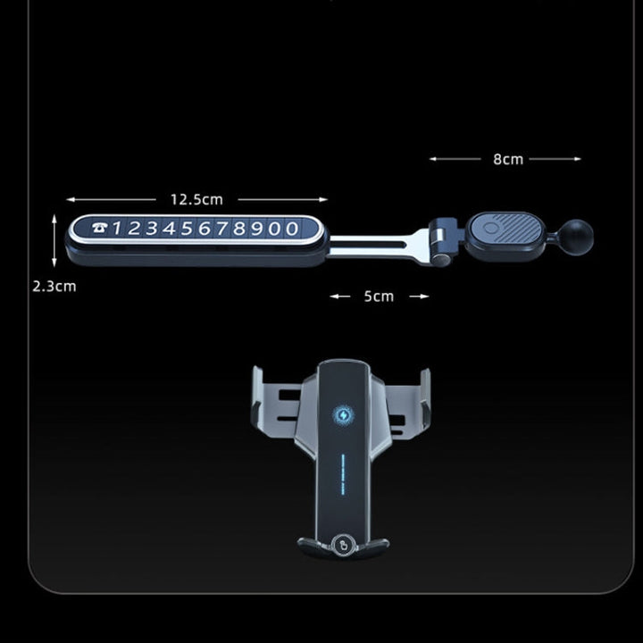 Sumi-tap 15W Hidden Suspension Screen Wireless Fast Charging Stand with Number Plate
