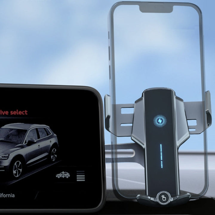 Sumi-tap 15W Hidden Suspension Screen Wireless Fast Charging Stand with Number Plate