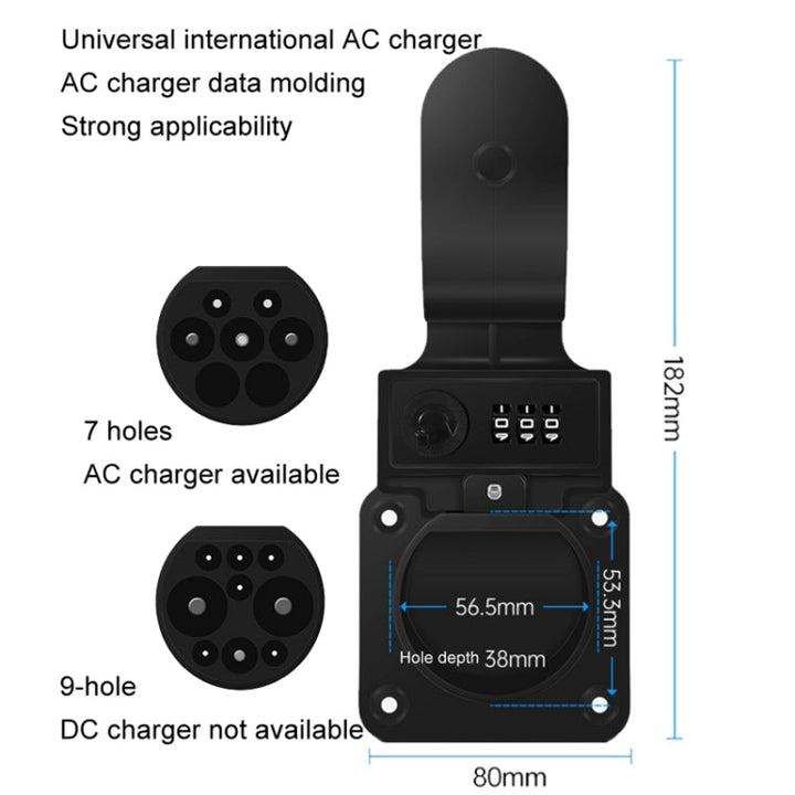 For Tesla Charging Pile Anti-Theft Protection Rack, Style: With Password