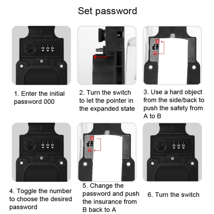 For Tesla Charging Pile Anti-Theft Protection Rack, Style: With Password