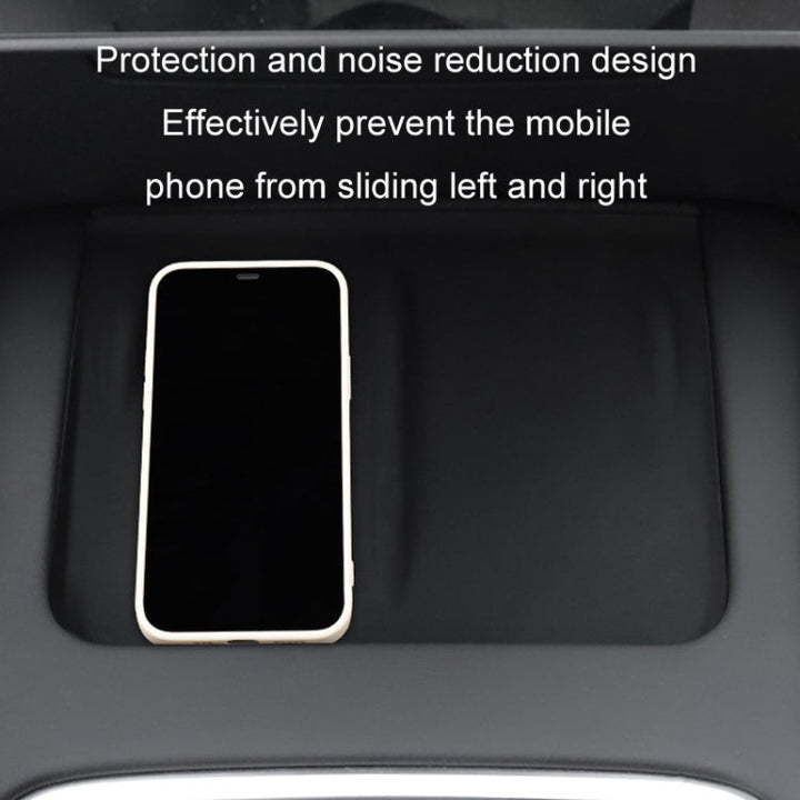 For Tesla Model 3/Y Silicone Wireless Phone Charging Non-slip Mat