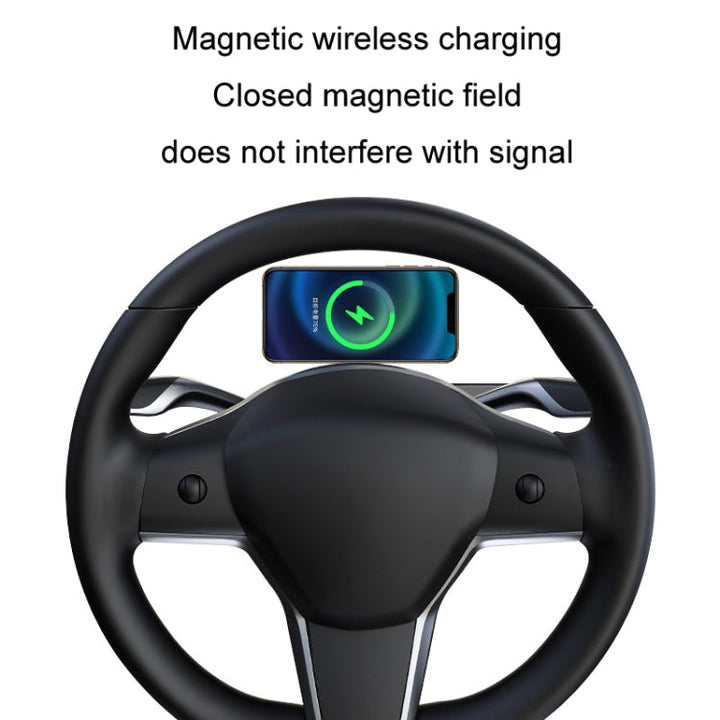 For Tesla Model 3/Y Mobile Phone Car Magnetic Bracket Wireless Charging