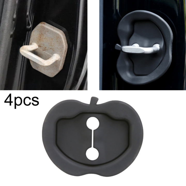 For Tesla Model 3/Y Door Silicone Protective Cover 4pcs Left Right Front Back Doors