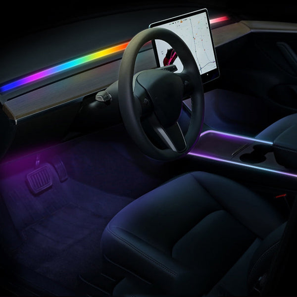 For Tesla Model 3/Y Car Dashboard APP To Control Colorful Ambient Lights