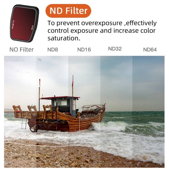 ForDJIAir 3 RCSTQ Multi-Layer Coating Waterproof Filter, Spec: ND8