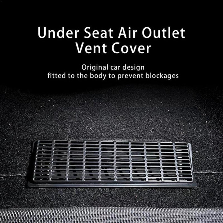 For Tesla Model Y Buckle Model Protective Cover for Air Outlet Under Car Seat Air Conditioning Air Intake Filter