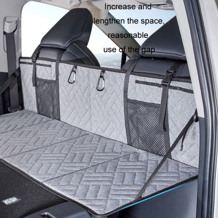 Car Camping Bed Folding Board SUV Rear Row Extension Board For Tesla, Color: Gray