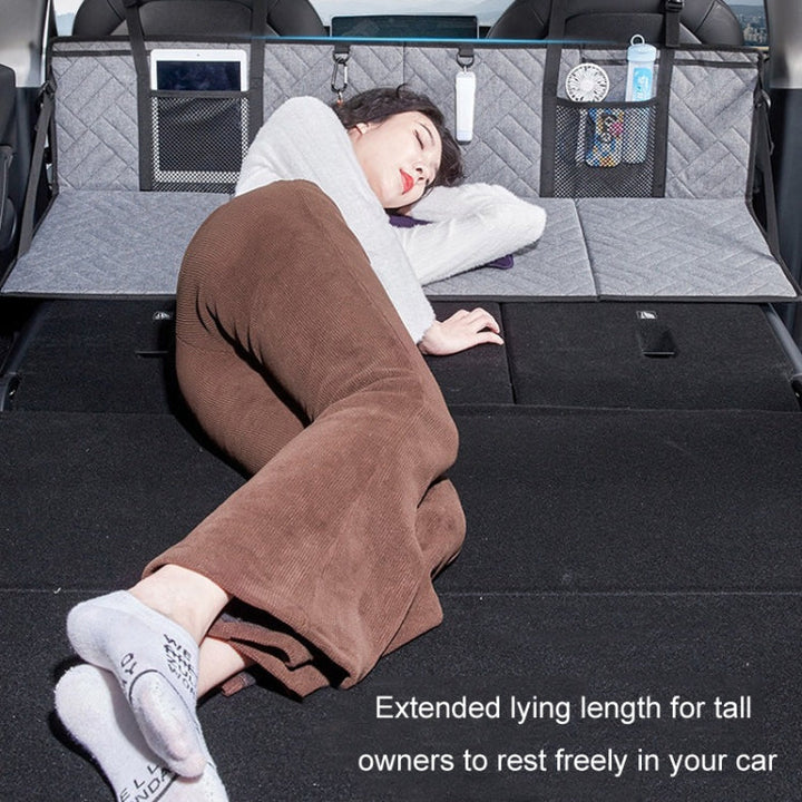 Car Camping Bed Folding Board SUV Rear Row Extension Board For Tesla, Color: Gray