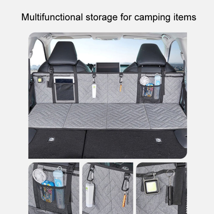 Car Camping Bed Folding Board SUV Rear Row Extension Board For Tesla, Color: Gray