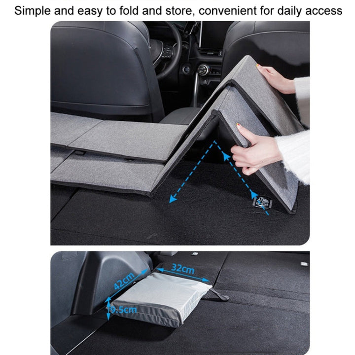 Car Camping Bed Folding Board SUV Rear Row Extension Board For Tesla, Color: Gray