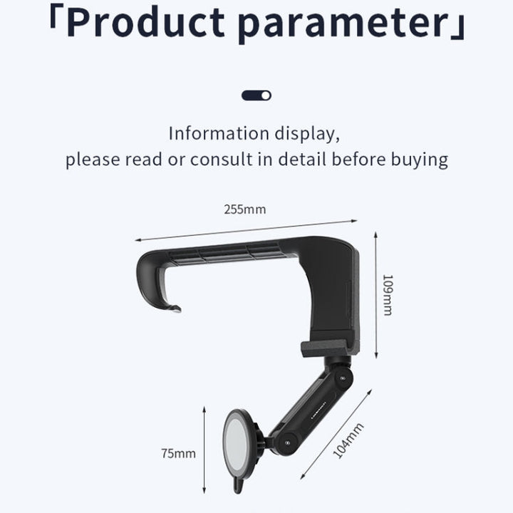 For Tesla Moldel 3/Y Car Mobile Phone Holder Magnetic Rotating Folding Navigation Holder, Shape: LD-TS1-M2