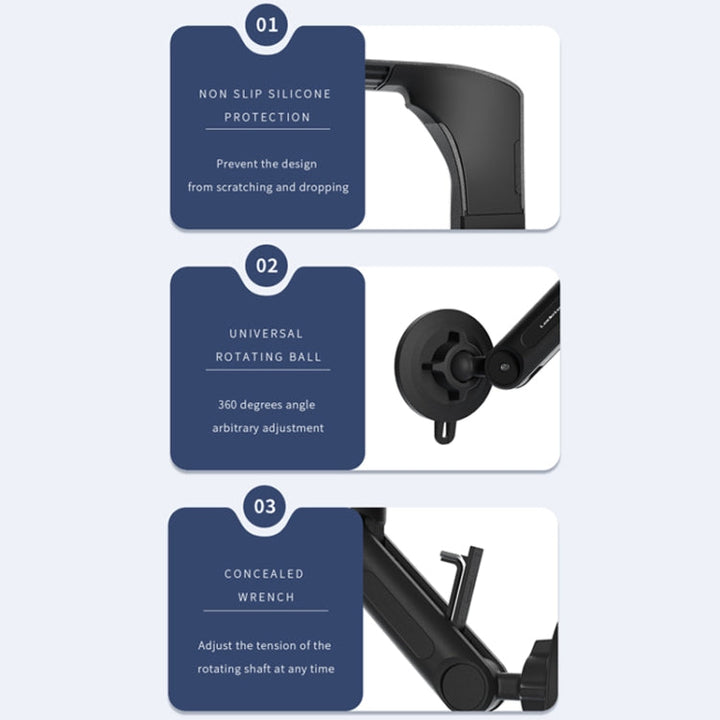 For Tesla Moldel 3/Y Car Mobile Phone Holder Magnetic Rotating Folding Navigation Holder, Shape: LD-TS1-M2