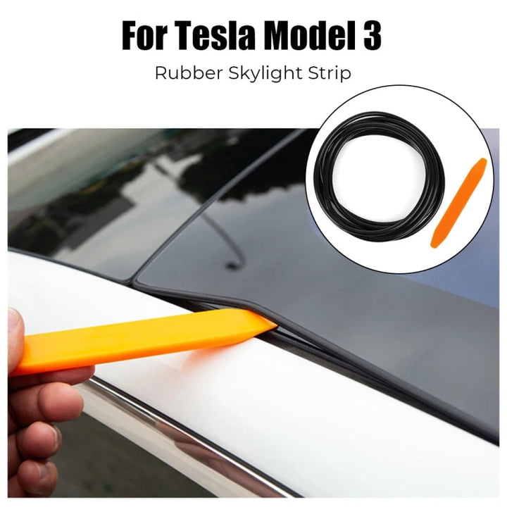 For Tesla Model 3 3m Skylight Sealing Waterproof Strips Windshield Noise Reduction Sound Isolation Ring