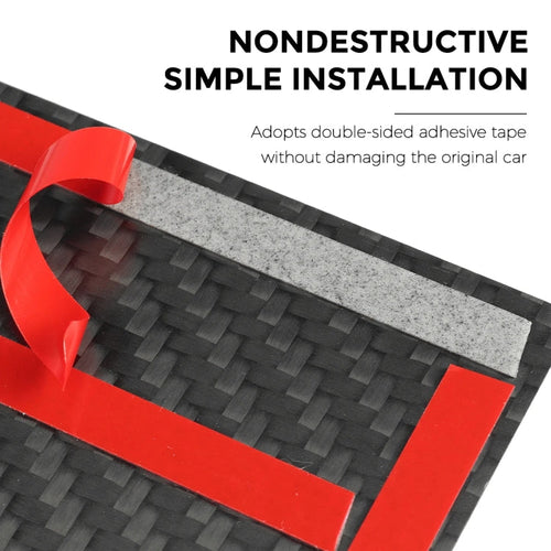 For Tesla Model 3/Y Carbon Fiber Center Panel Protective Film Anti-Scratch Car Interior