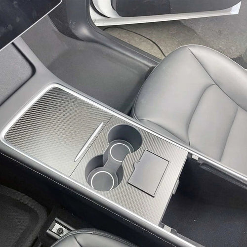 For Tesla Model 3/Y Carbon Fiber Center Panel Protective Film Anti-Scratch Car Interior