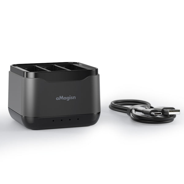 For DJI Osmo Action 4 / 3 AMagisn Battery Charger Seat, For DJI Osmo Action 4 / 3