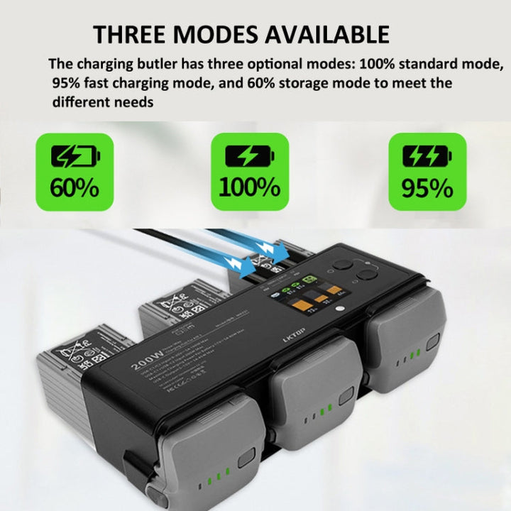 ForDJIAir 3 Smart Flight Battery LKTOP 200W 3-Channel Charging Manager