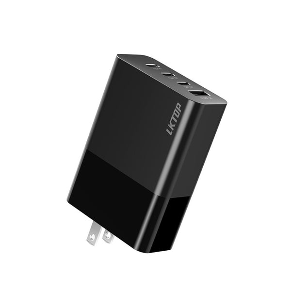 LKTOP 100W Gallium Nitride Fast Charger AC Adapter With 3 USB-C/Type-C+1 USB-A Port, US Plug