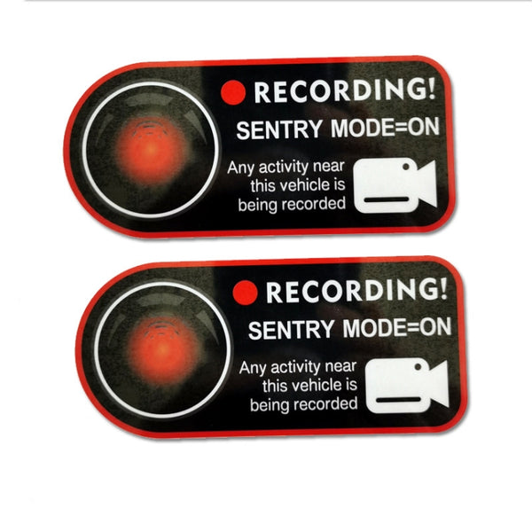 For Tesla Model 3/Y/S/X Sentry Mode Warning Sticker