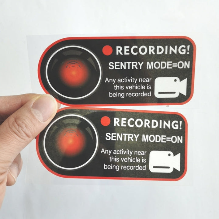 For Tesla Model 3/Y/S/X Sentry Mode Warning Sticker