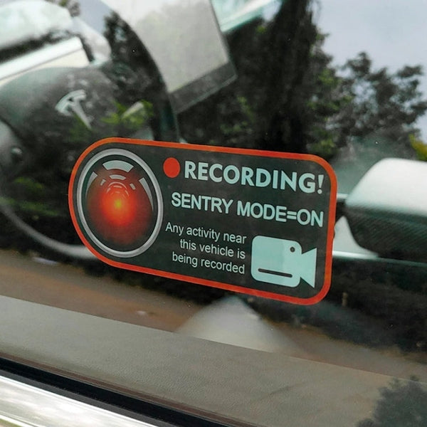 For Tesla Model 3/Y/S/X Sentry Mode Warning Sticker