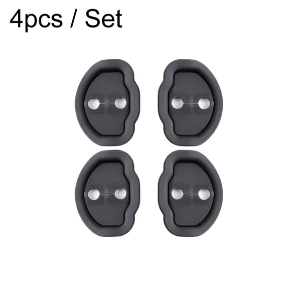 4pcs / Set For Tesla Model 3/Y Door Latch Cover Silent Shock Absorption Locking Clip