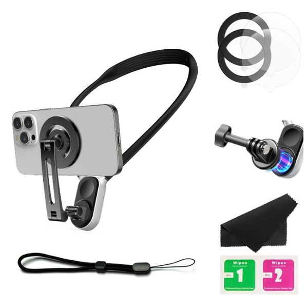 Magnetic Hanging Neck Holder For Mobile Phones/Action Cameras